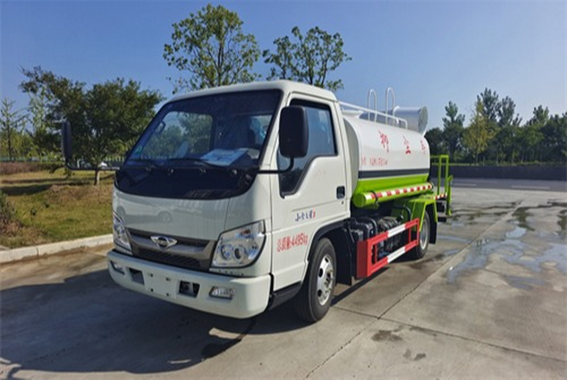 福田小卡之星3吨到5吨的洒水抑尘车配置参数以及价格 价格:11万元到12